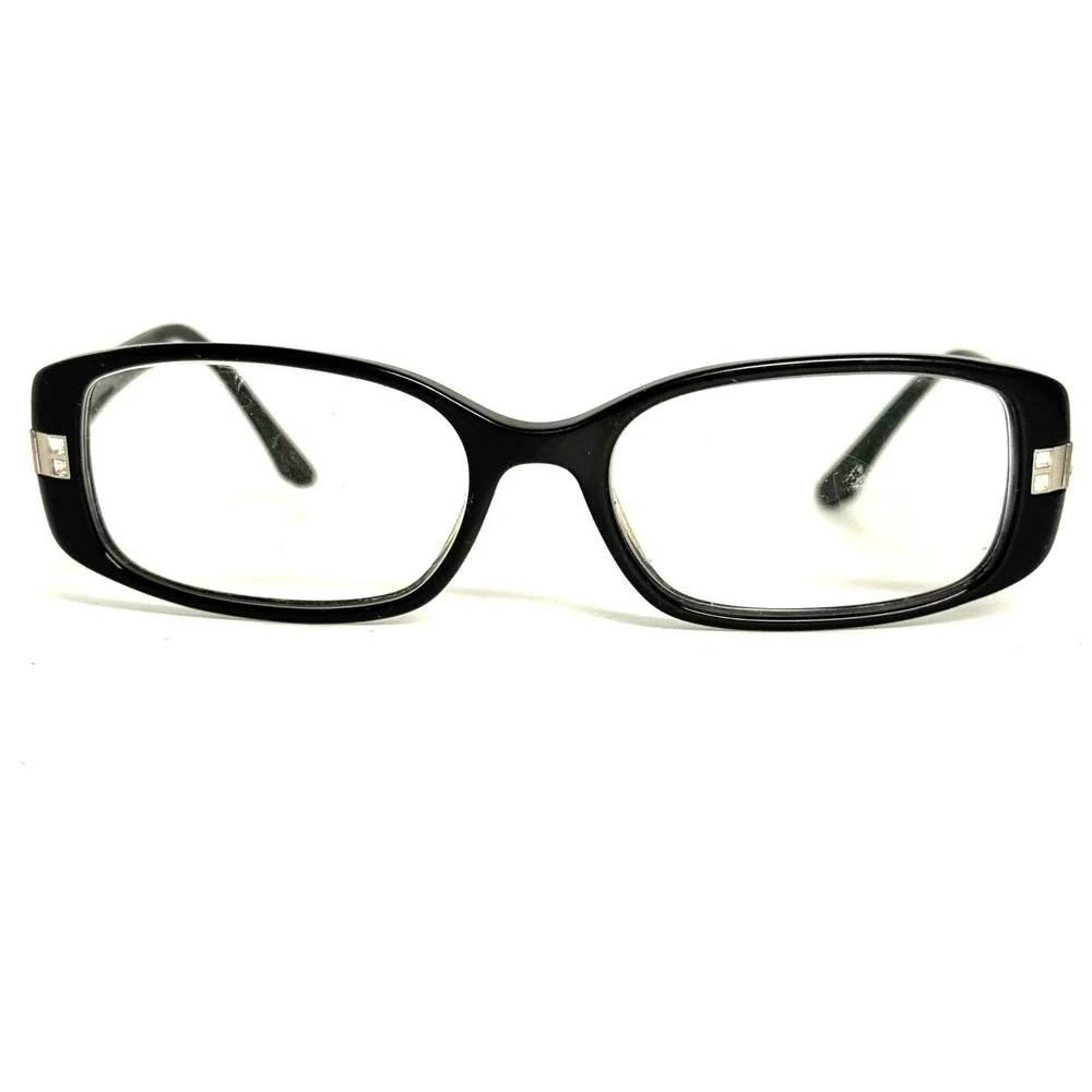 Dana Buchman Renata BK Black Eyeglasses‎ Frames 52-17-135 Rectangular Rhinestone